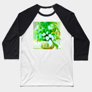 White Blossoms with Lush Foliage Baseball T-Shirt